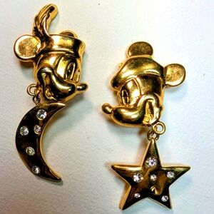 超レア★Wendy Gell Disneyミッキマウスブローチ WENDY GELL ディズニー ゴールドカラー ミッキー ブローチ